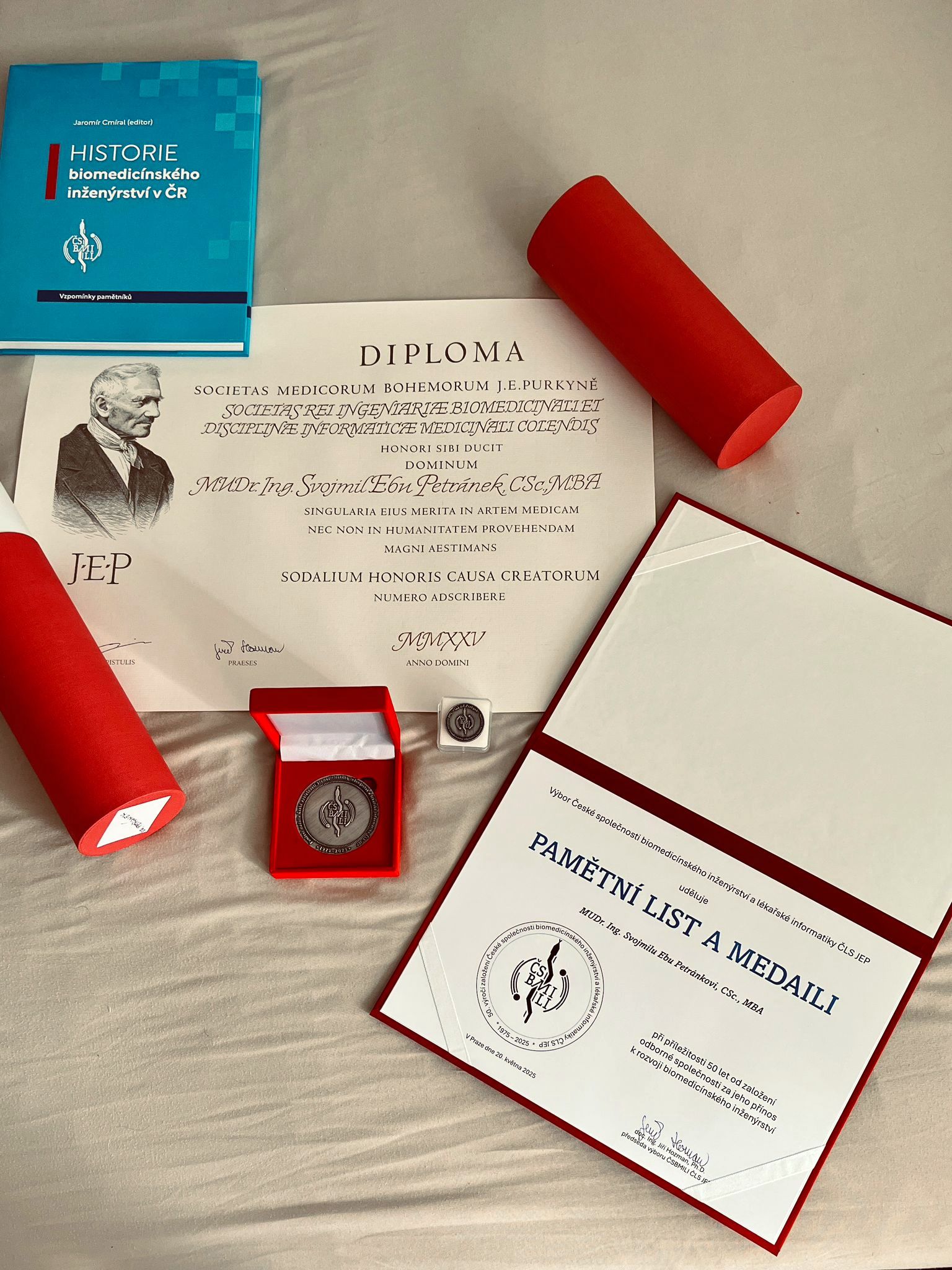 Ocenění pro MUDr. Ing. Svojmila Ebu Petránka, CSc., MBA