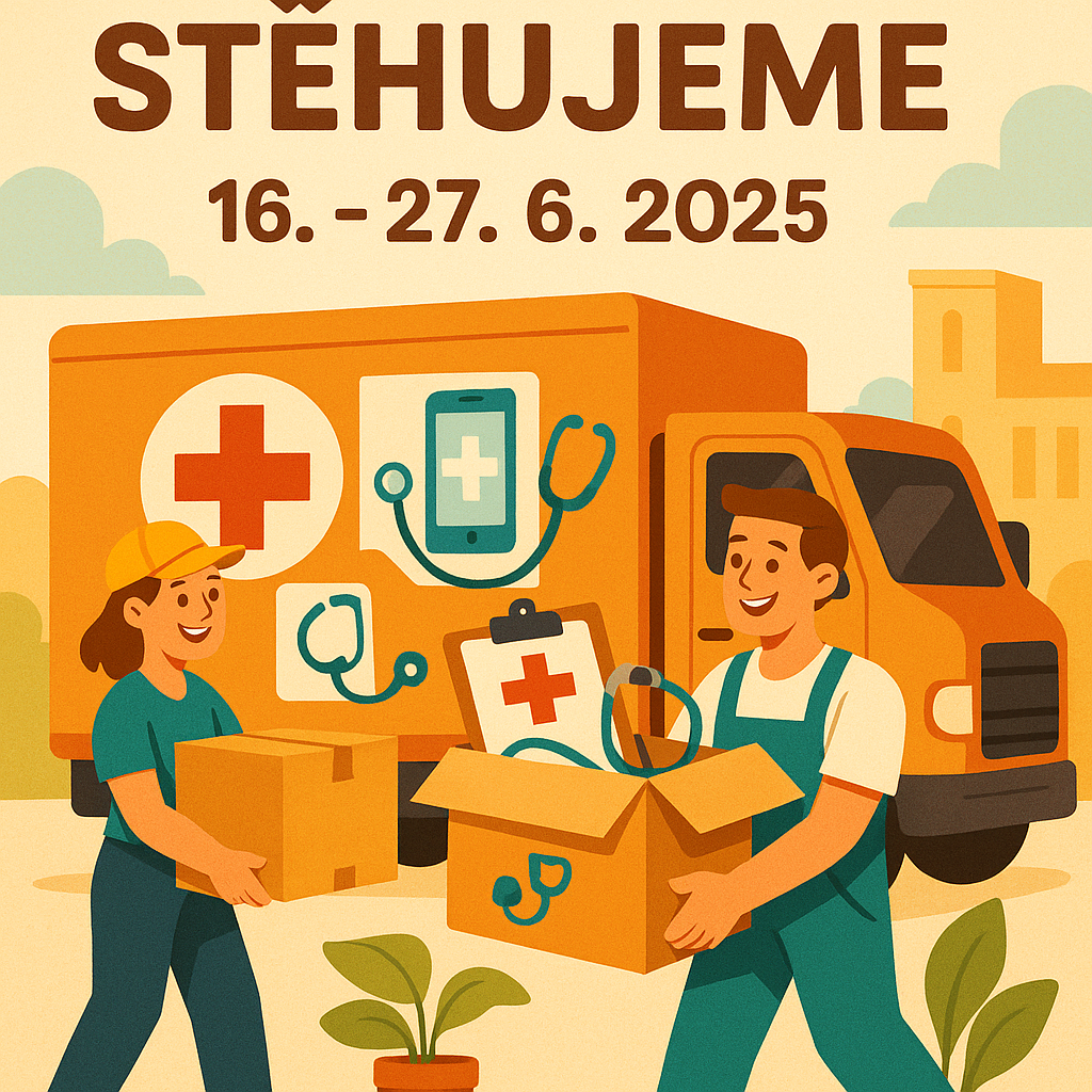 Stěhujeme České Budějovice | krátkodobé uzavření ordinací 