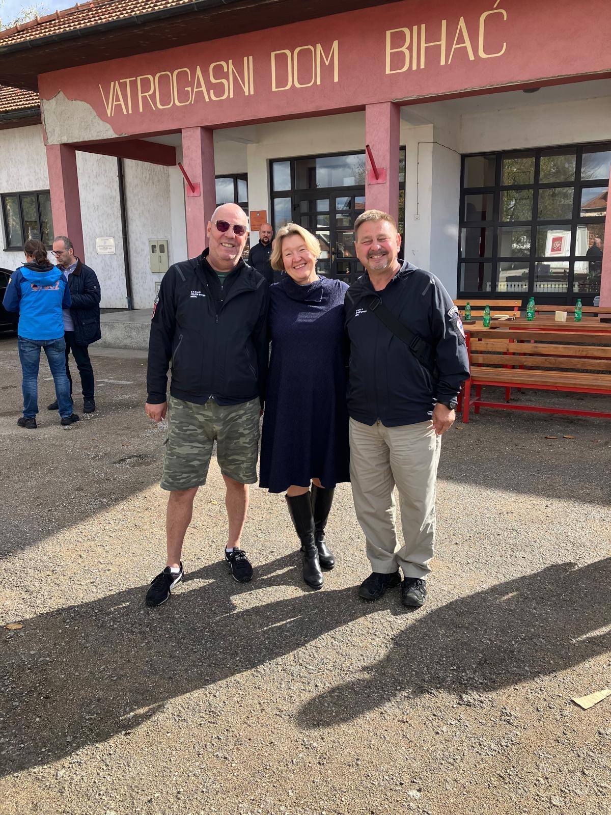 Český tým v Bosně navštívila velvyslankyně Jana K. Lolić Šindelková