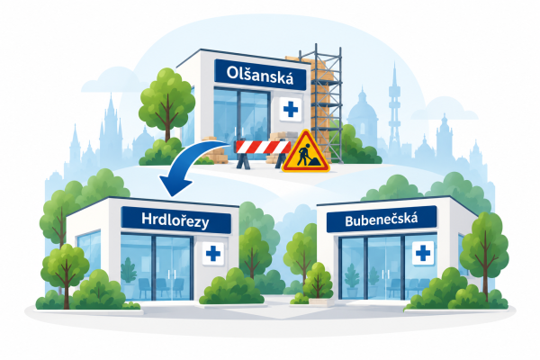 Oznámení pro pacienty – Olšanská, Bubeneč a Hrdlořezy | ObZZ Praha