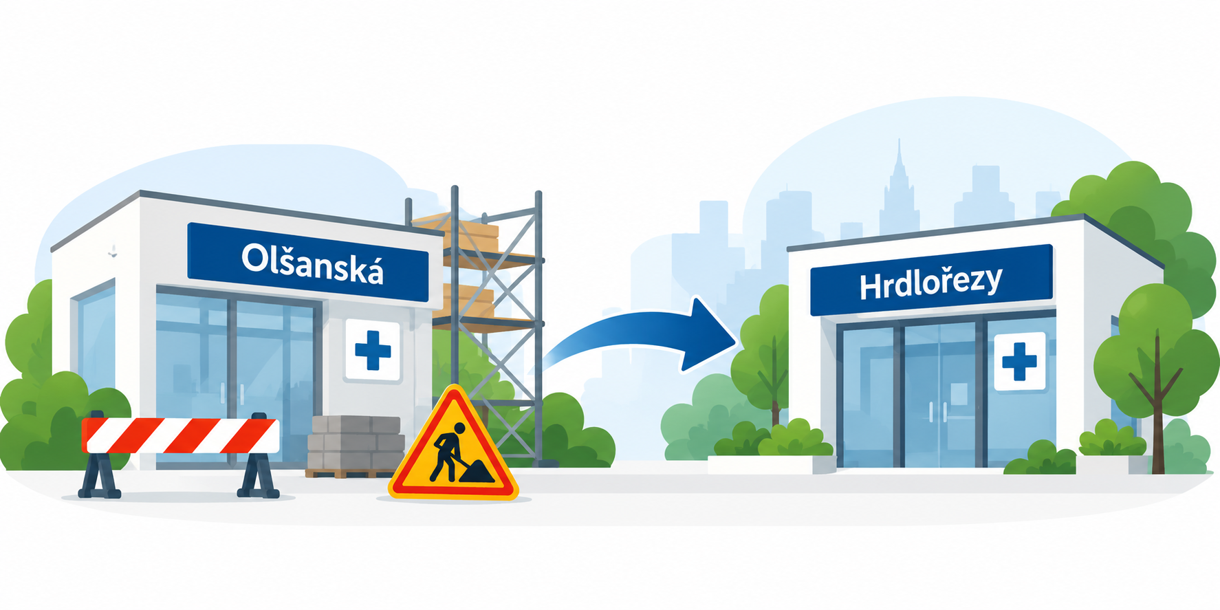 Oznámení pro pacienty – Olšanská a Hrdlořezy | ObZZ Praha