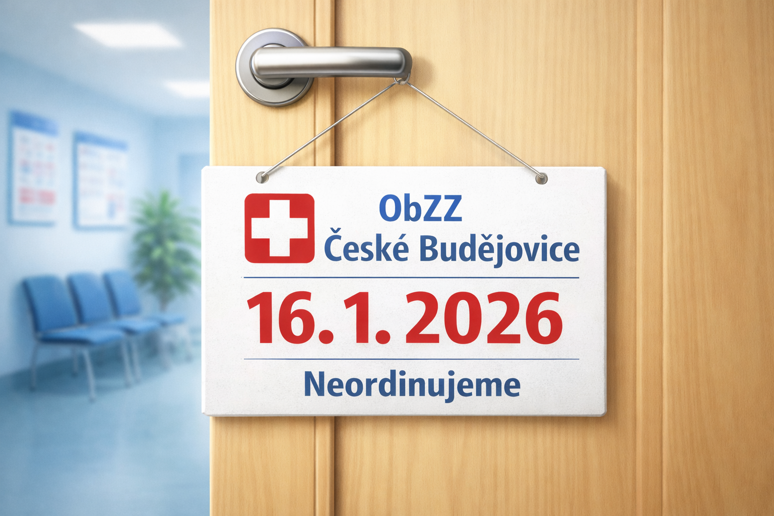 ObZZ České Budějovice – uzavření ordinací dne 16. 1. 